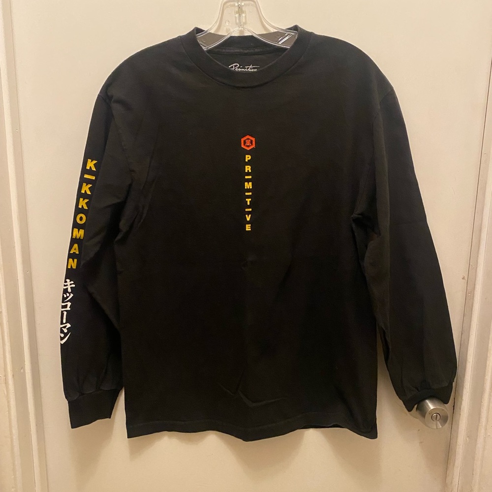 EUC black kikkoman primitive T shirt